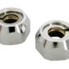 Omløber 1/2" x 10 mm krom 2 stk.