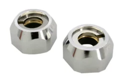 Omløber 1/2" x 10 mm krom 2 stk.