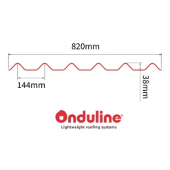 Onduline Easyfix® tagplade bitumen 0,82 x 2 meter