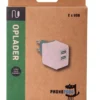 Oplader med 2 USB porte