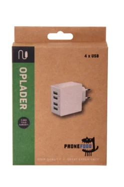 Oplader med 4 USB porte
