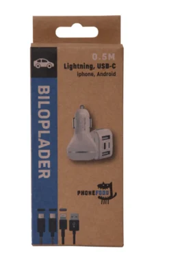 Oplader 12V til bilen med USB-C