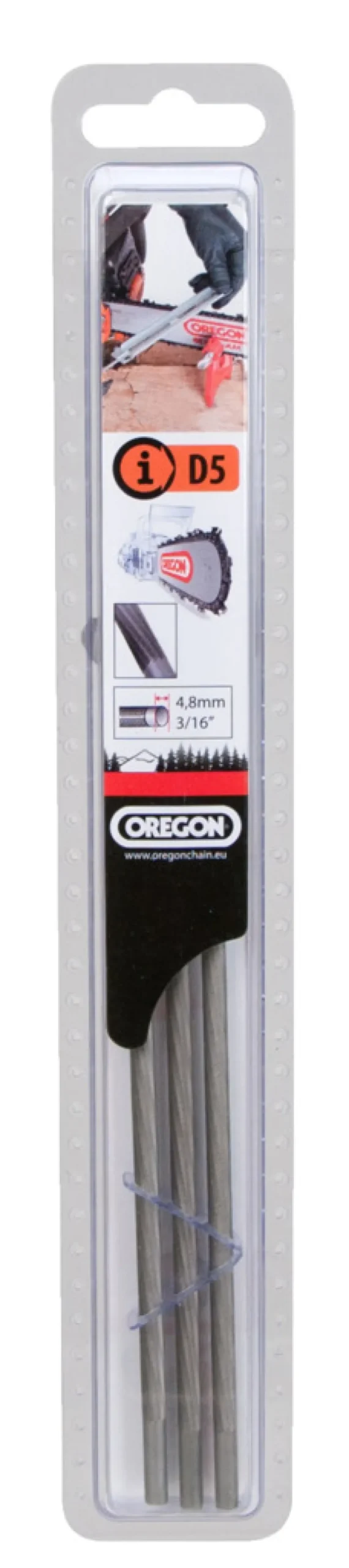 Oregon rundfile 4,8 mm til 0,325" savkæder - 3 stk.