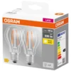 Osram LED Base standardpære E27 7 W 2-pk.