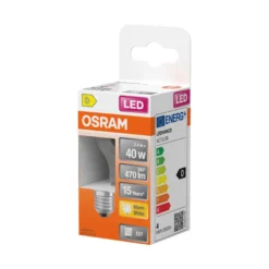 Osram LED Star Classic klar kronepære E27 4 W