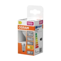 Osram LED Star Classic mat kronepære E14 2,5 W