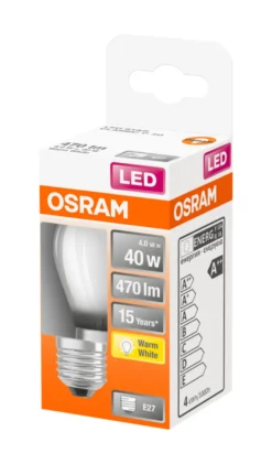 Osram LED Star Classic mat kronepære E27 3,4 W
