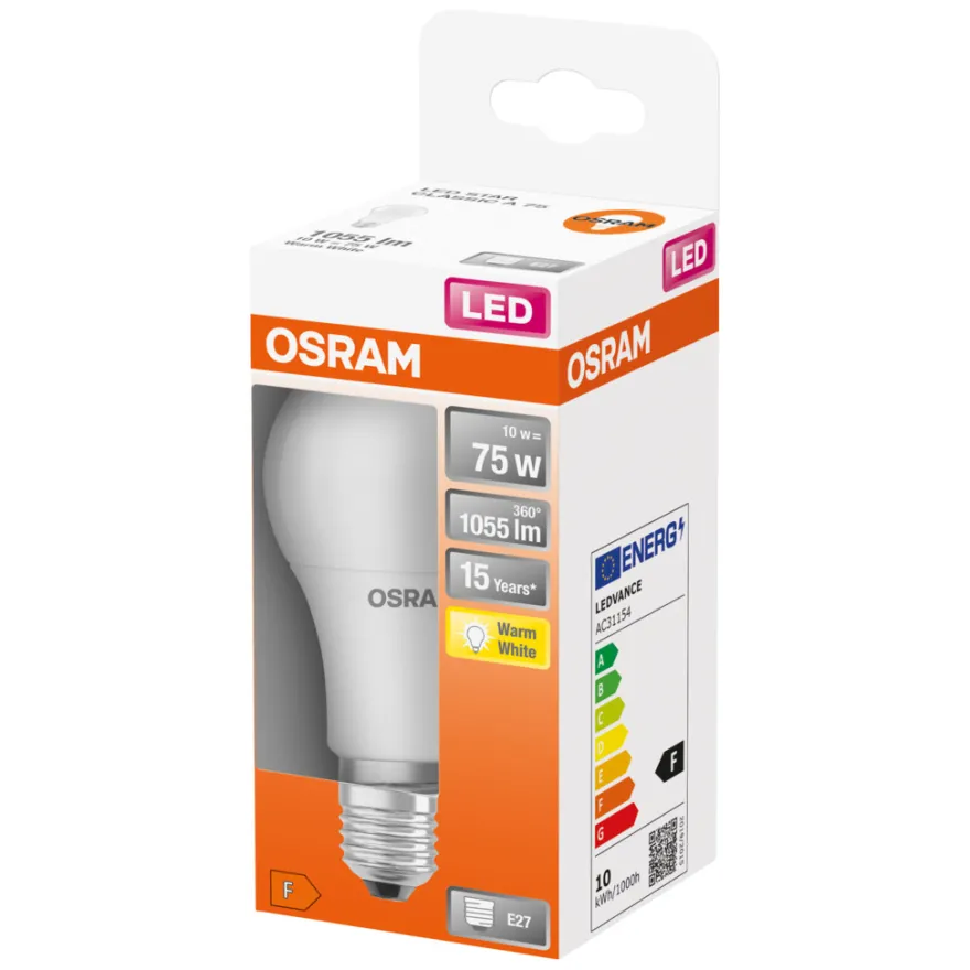 Osram LED Star Classic standardpære E27 10 W