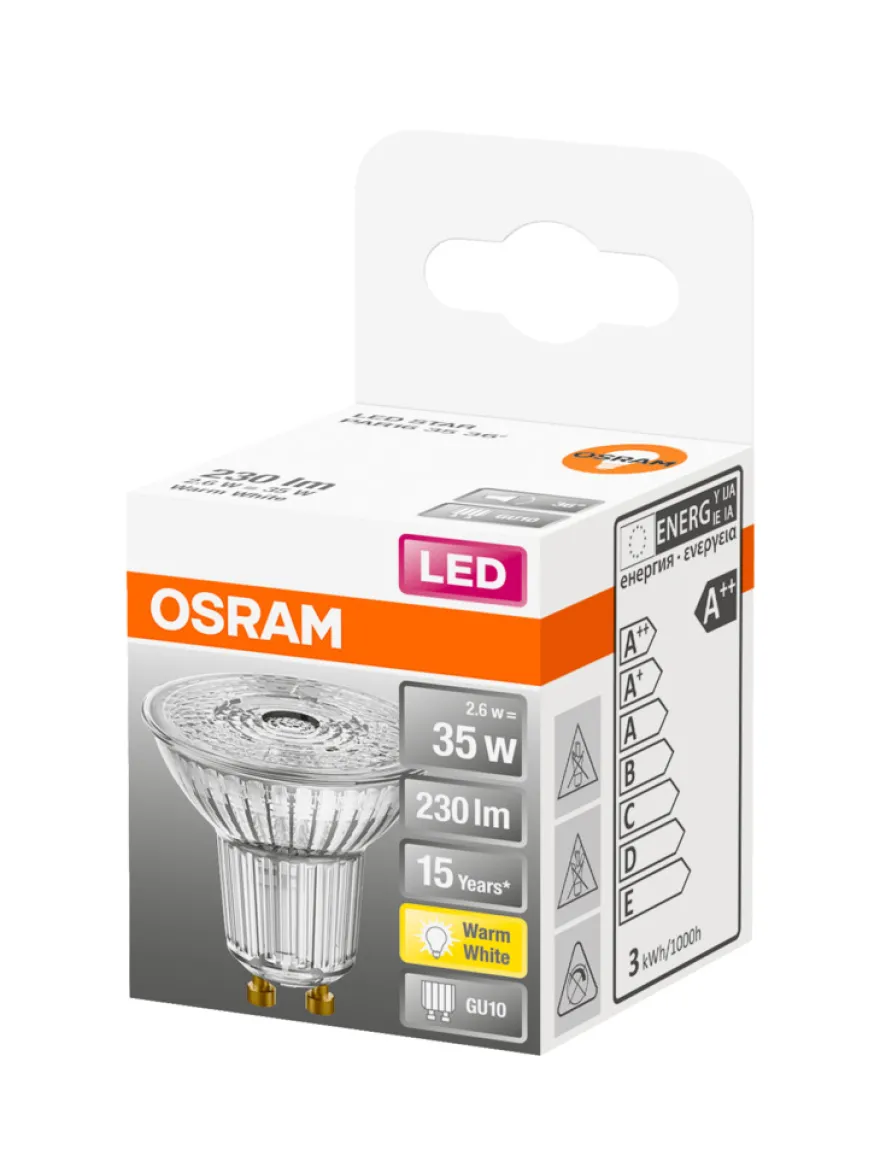 Osram LED Star Par16 spotpære GU10 2,6 W