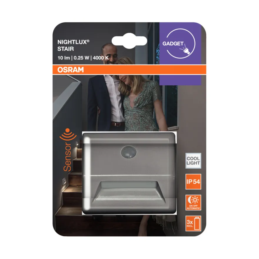 Osram Nightlux Stair sensorlampe batteri