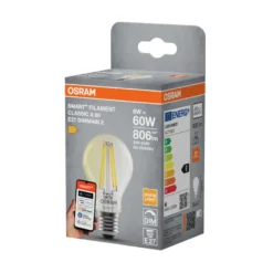 Osram SMART+ filament pære standard hvid E27 6 W