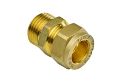 Overgangsnippel til kobberrør/PEX 1/2" x 15 mm