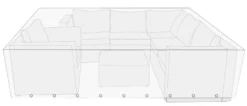 Overtræk til loungemøbelsæt L260 x B260 x H65 cm - Sunlife®