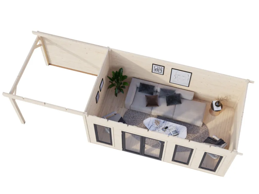 Palmako hytte Aurelia 4 855 x 404 cm