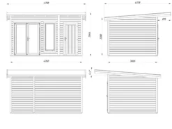 Palmako hytte Aurelia 1 480 x 404 cm