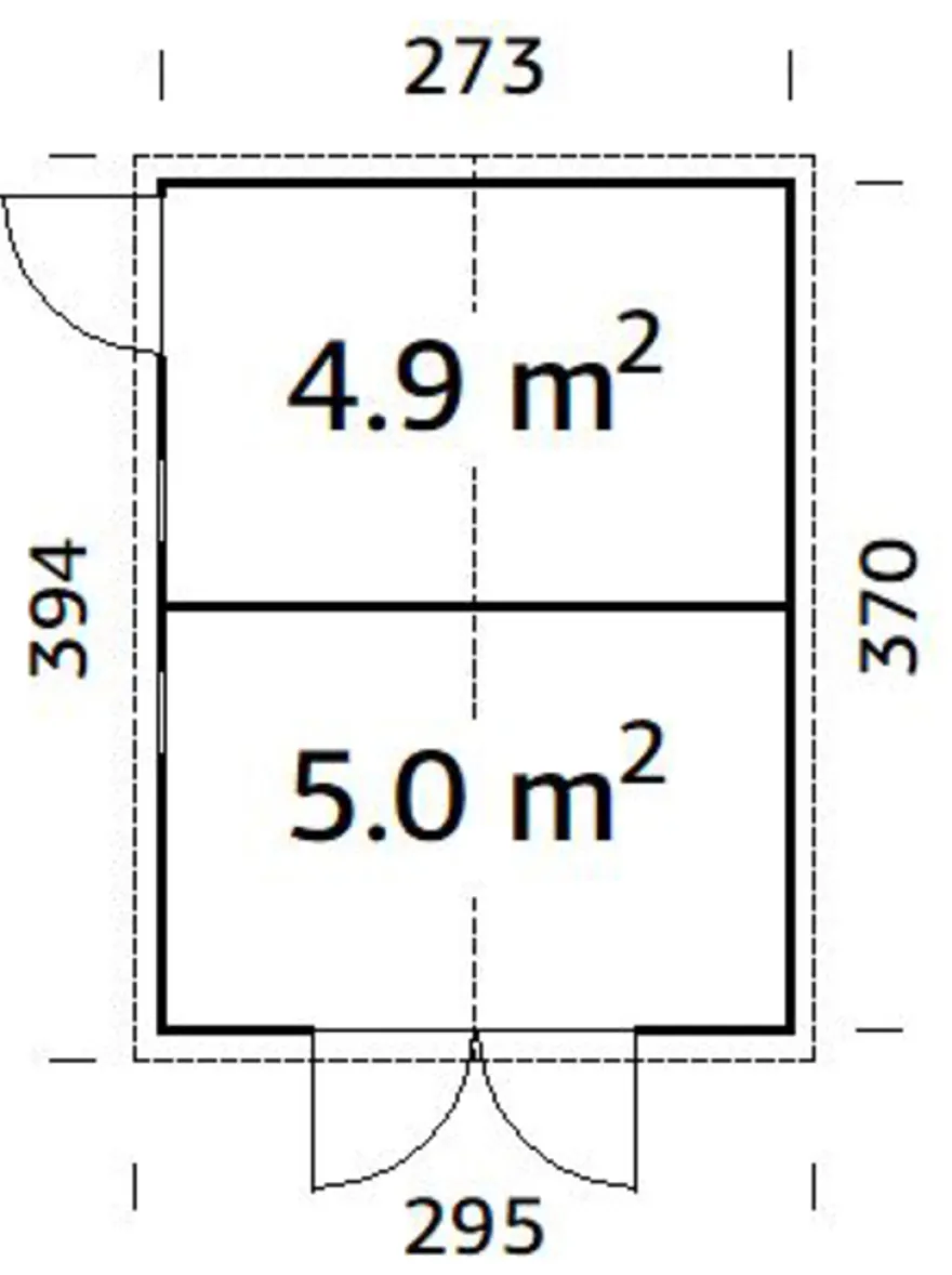 Palmako redskabsrum Aksel 3 - 273 x 370 cm