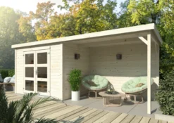 Palmako redskabsrum m/pergola Alma 560 x 184 cm