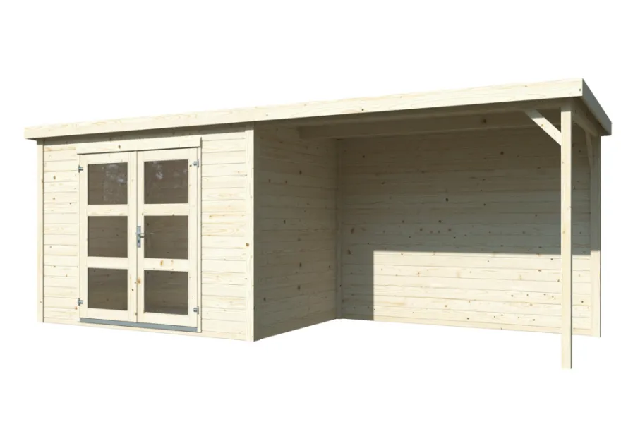 Palmako redskabsrum m/pergola Alma 560 x 184 cm