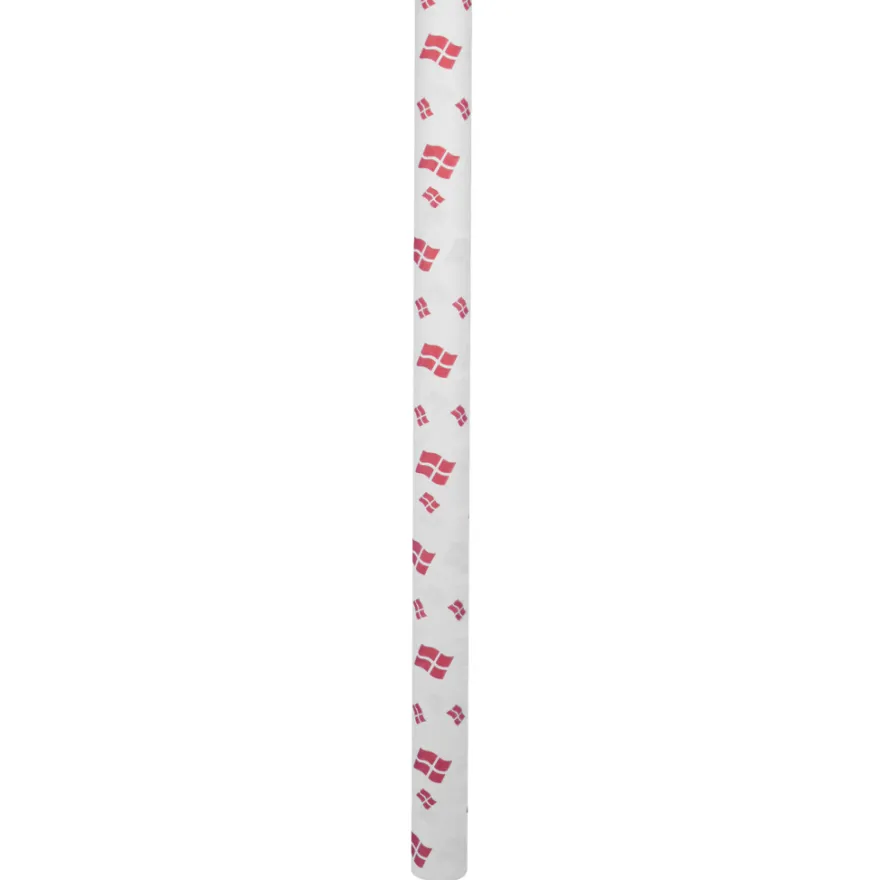 Papirdug hvid med flag 1,2 x 5 meter