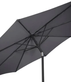 Parasol Arizona grå m/krank og tilt Ø300 cm - Sunlife®