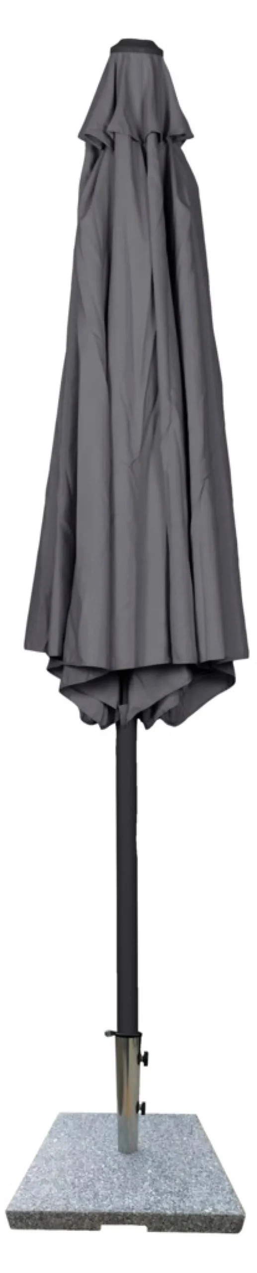 Parasol Arizona grå m/krank og tilt Ø300 cm - Sunlife®
