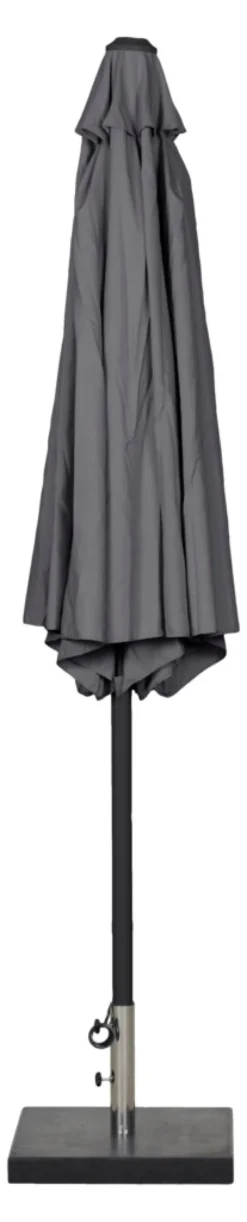 Parasol Arizona grå m/krank og tilt Ø300 cm - Sunlife®