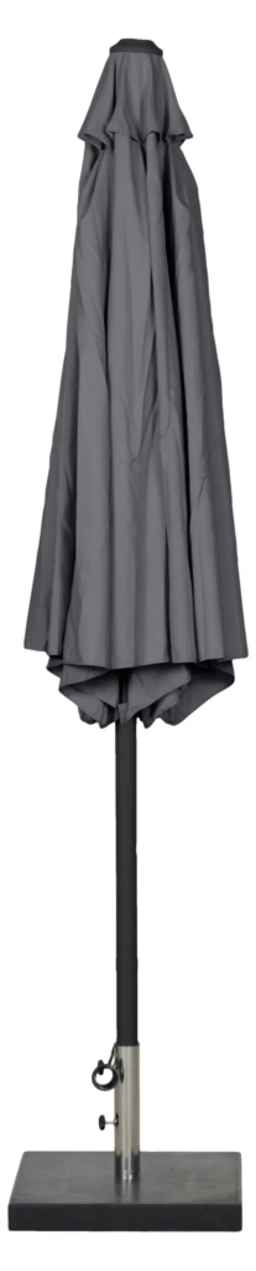 Parasol Arizona grå m/krank og tilt Ø300 cm - Sunlife®