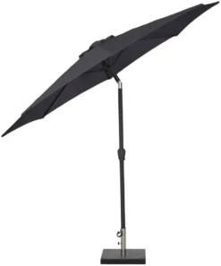 Parasol Arizona sort m/krank & tilt Ø300 cm - Sunlife®