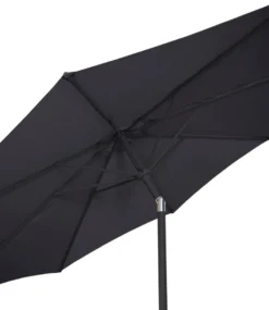 Parasol Arizona sort m/krank & tilt Ø300 cm - Sunlife®