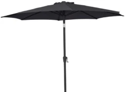 Parasol Arizona sort m/krank & tilt Ø300 cm - Sunlife®