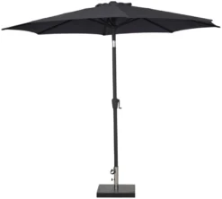 Parasol Arizona sort m/krank & tilt Ø300 cm - Sunlife®
