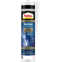 Pattex antimug sanitetssilikone mørkgrå 300 ml