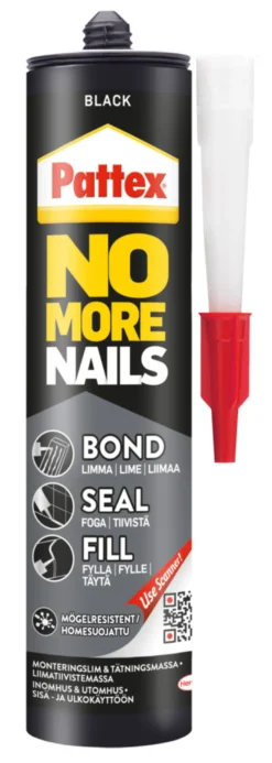 Pattex No More Nails Bond-Seal-Fill sort 280 ml
