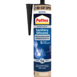 Pattex sanitetssilikone hvid 280 ml