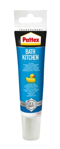 Pattex Silikonefuge bad & køkken transparant 50 ml
