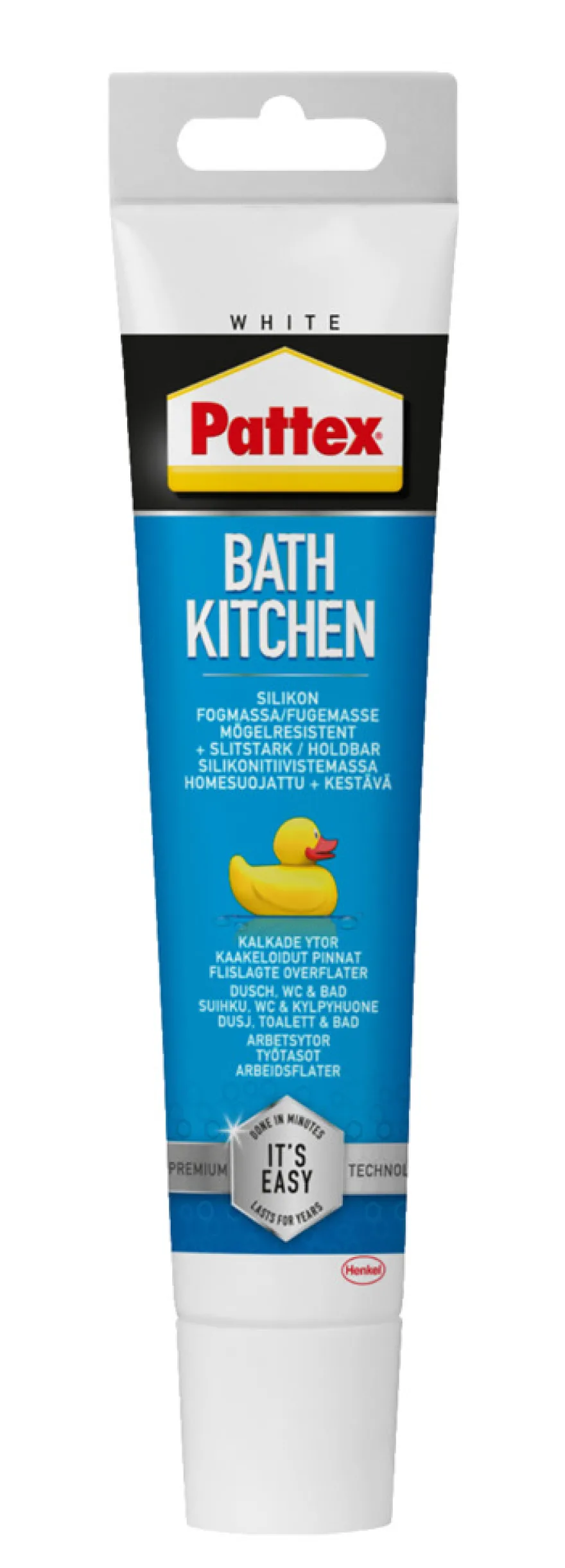 Pattex Silikonefuge bad & køkken hvid 50 ml