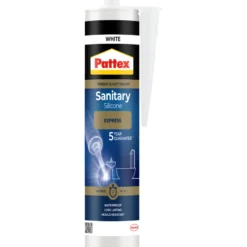 Pattex Speed sanitetssilikone hvid 300 ml