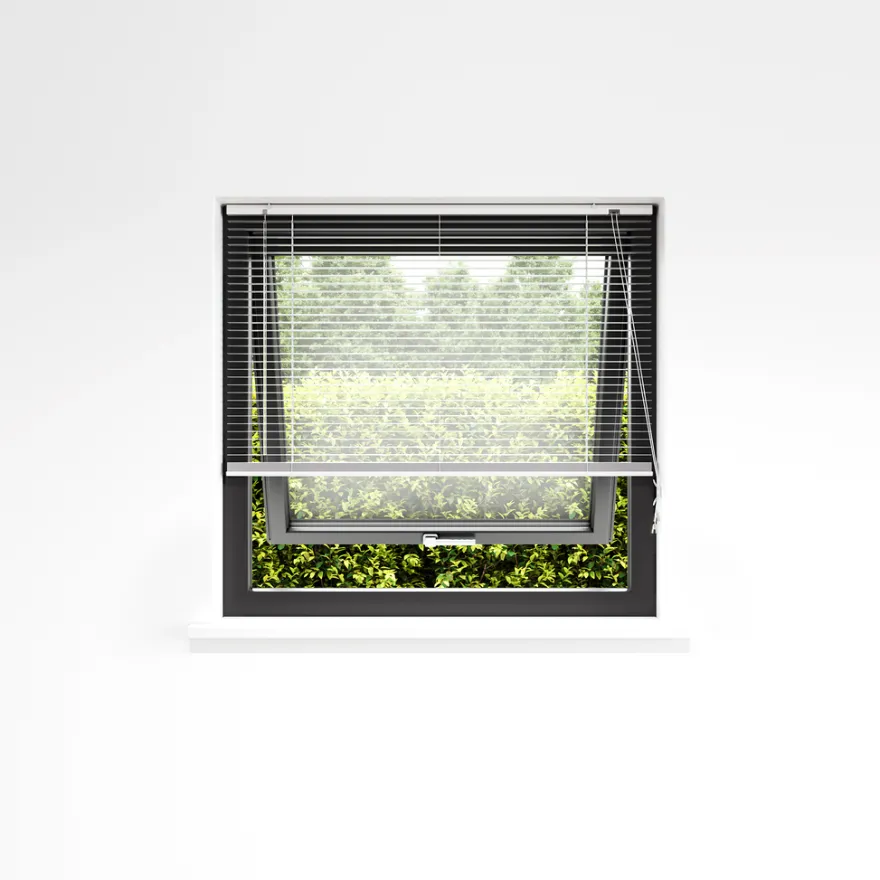 Persienne aluminium hvid 90 x 130 cm