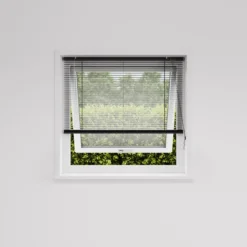 Persienne aluminium sort 120 x 130 cm