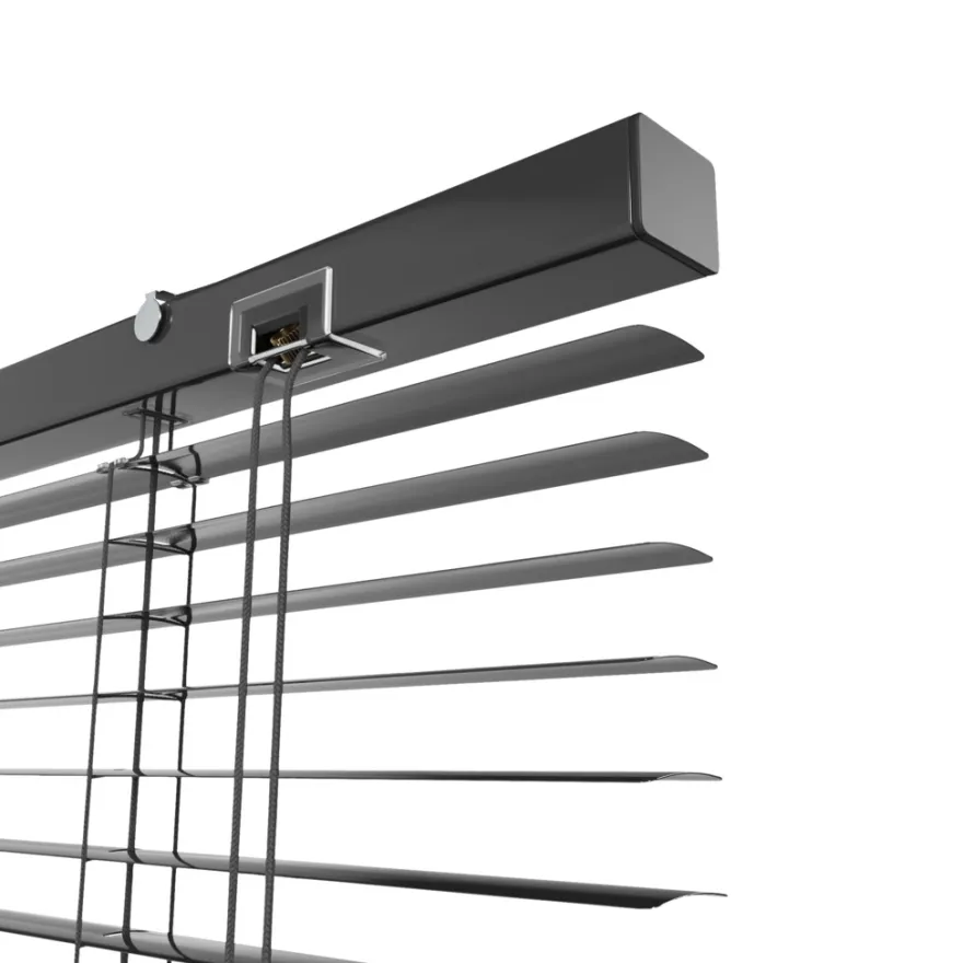 Persienne aluminium sort 80 x 130 cm