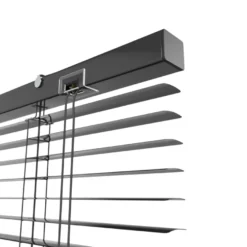 Persienne aluminium sort 140 x 130 cm