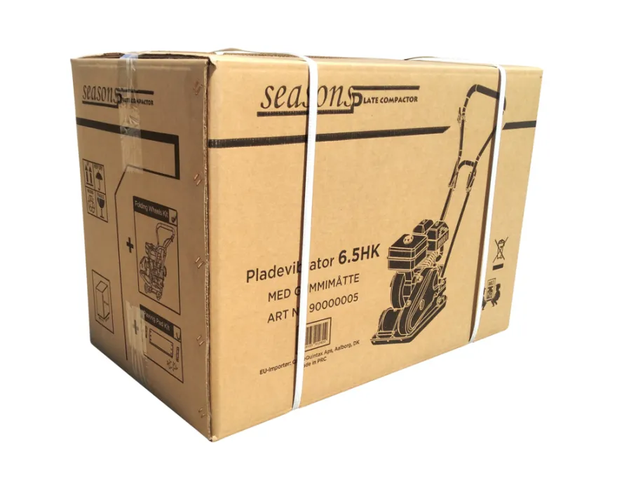 Pladevibrator 65 kg - stødkraft 1100 kg 6,5 HK