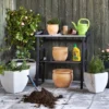 Plantebord sort 78 x 38 x 82 cm