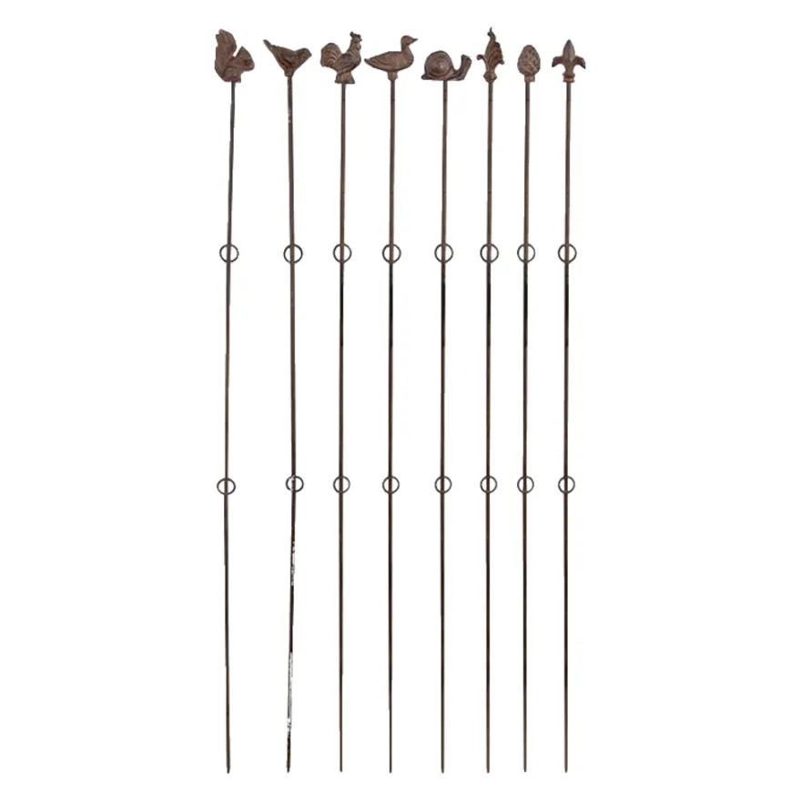 Plantestøtte lige m/figur 125 cm
