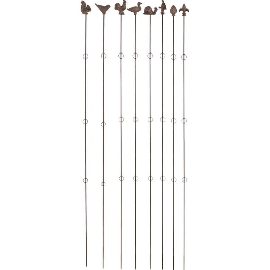 Plantestøtte lige m/figur 180 cm
