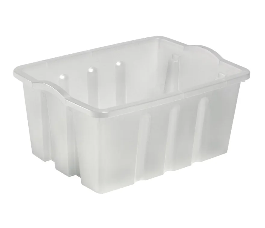 Plast1 klodskasse klar/grå - StackBox 13