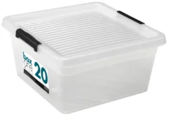 Plast1 plastboks m/låg klar - BoxOne 20
