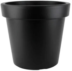 Plastkrukke sort Ø40 x H35,9 cm