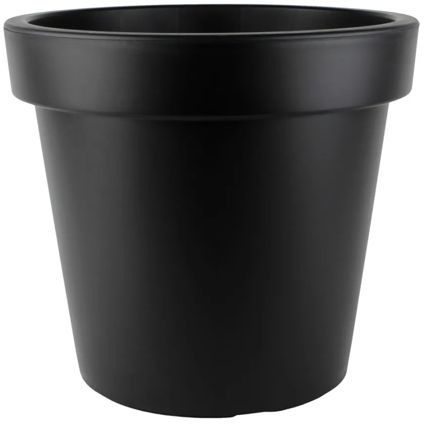 Plastkrukke sort Ø40 x H35,9 cm