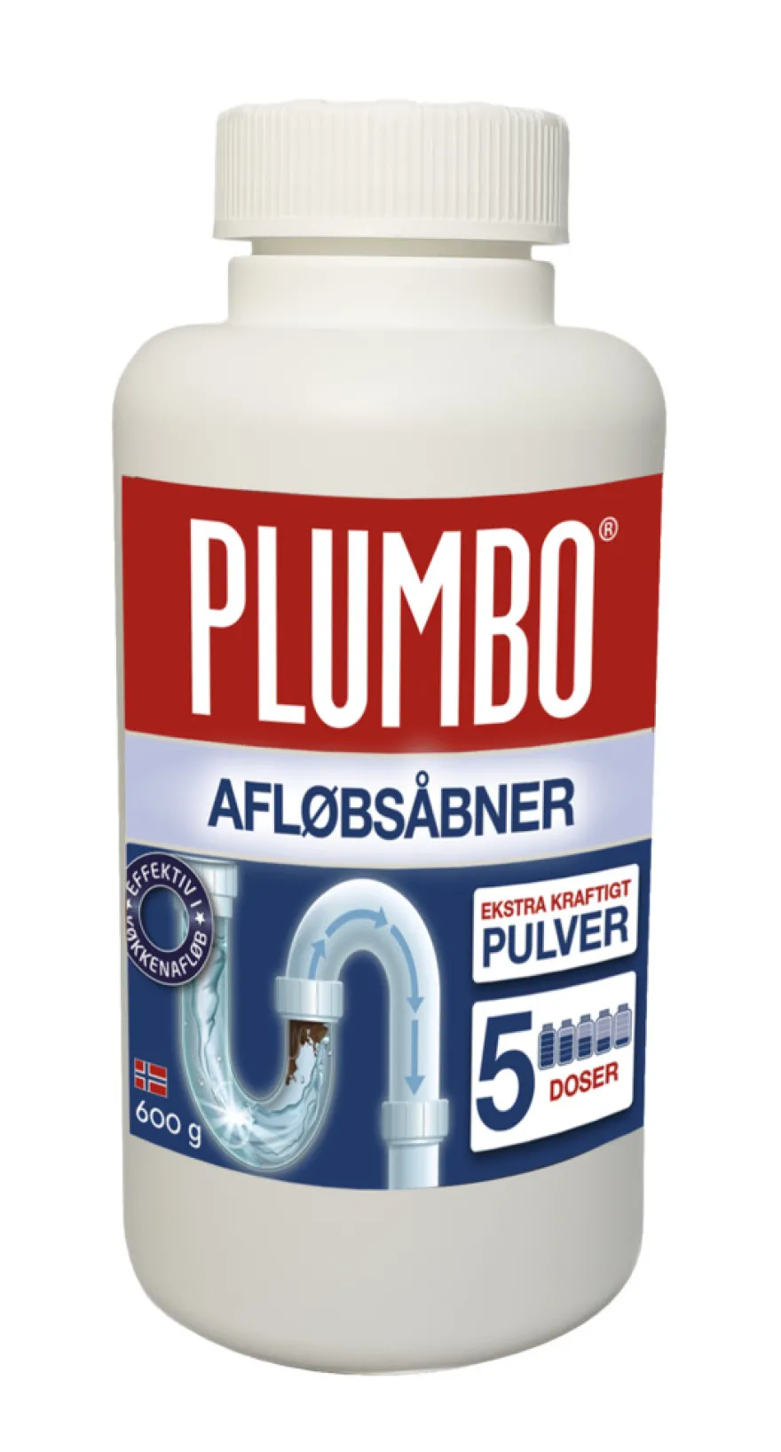Plumbo Afløbsåbner Pulver 600 g